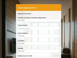 Rental Application