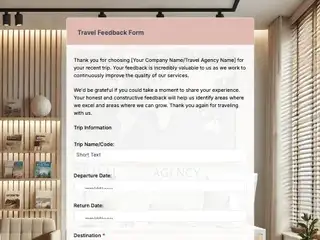 Travel Feedback Form