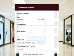 Job Enquire Form Template with QR Code | Quick & Easy Access