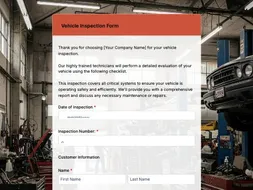 Construction Inspection Form Template | Form QR Code
