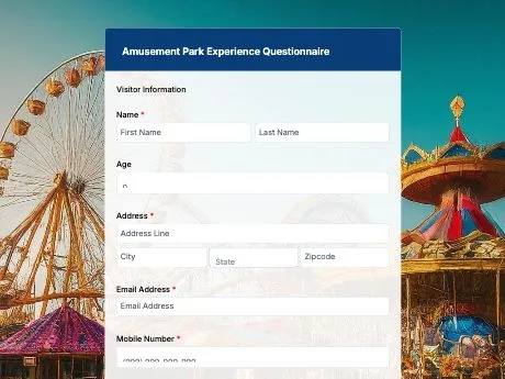 amusement-park-experience-questionnaire
