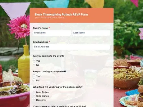 block-thanksgiving-potluck-rsvp-form