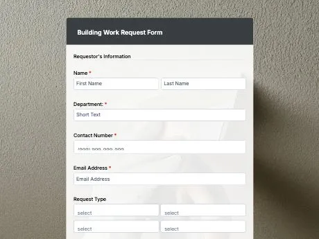 building-work-request-form