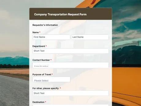 company-transportation-request-form