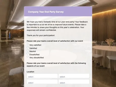 company-year-end-party-survey