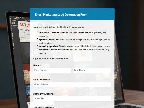 email-marketing-lead-generation-form
