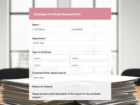 employee-certificate-request-form