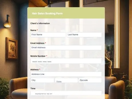 hair-salon-booking-form