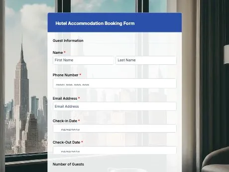 hotel-accommodation-booking-form