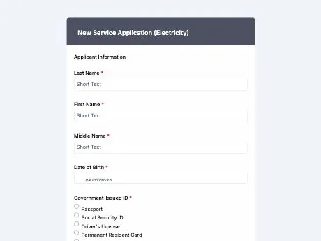new-service-application-electricity