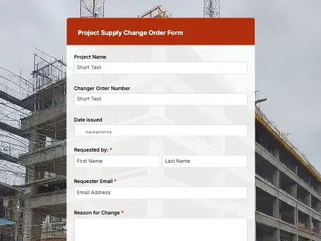 project-supply-change-order-form