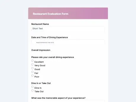 restaurant-evaluation-form