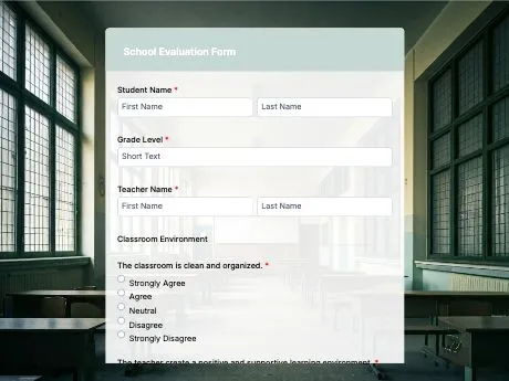 school-evaluation-form