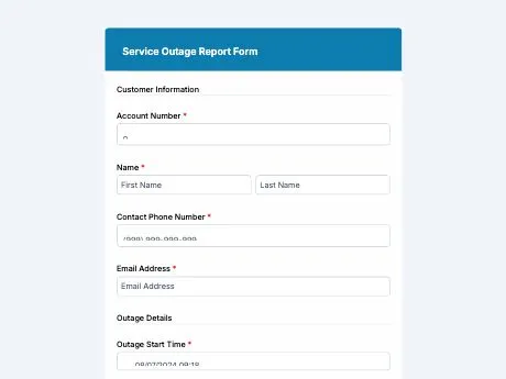 service-outage-report-form