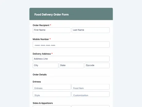 food-delivery-order-form