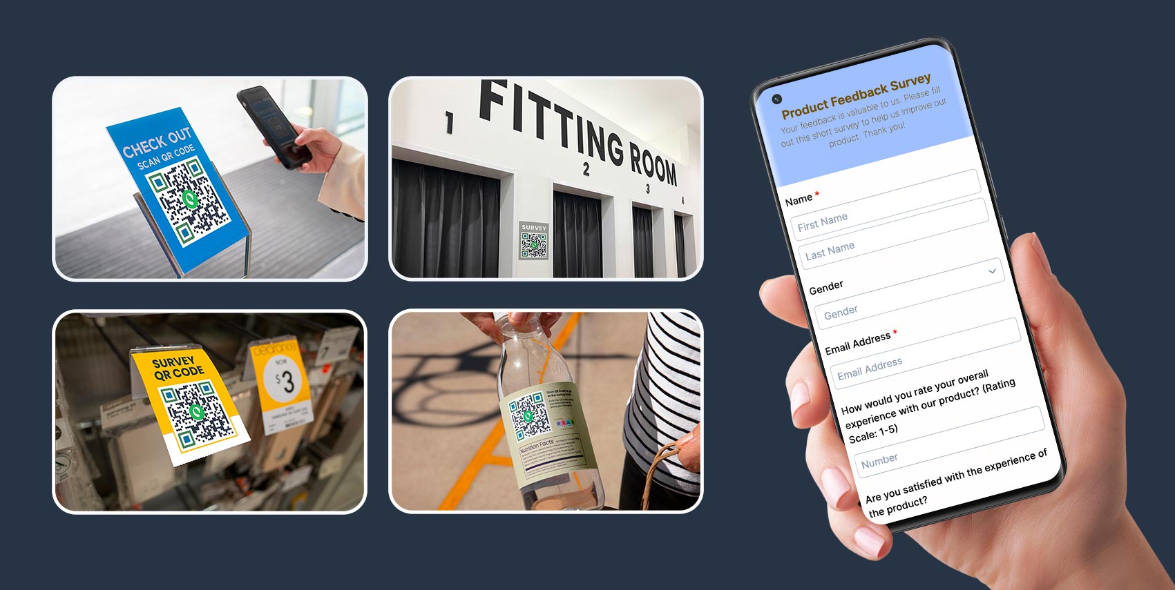 QR codes in retail setting