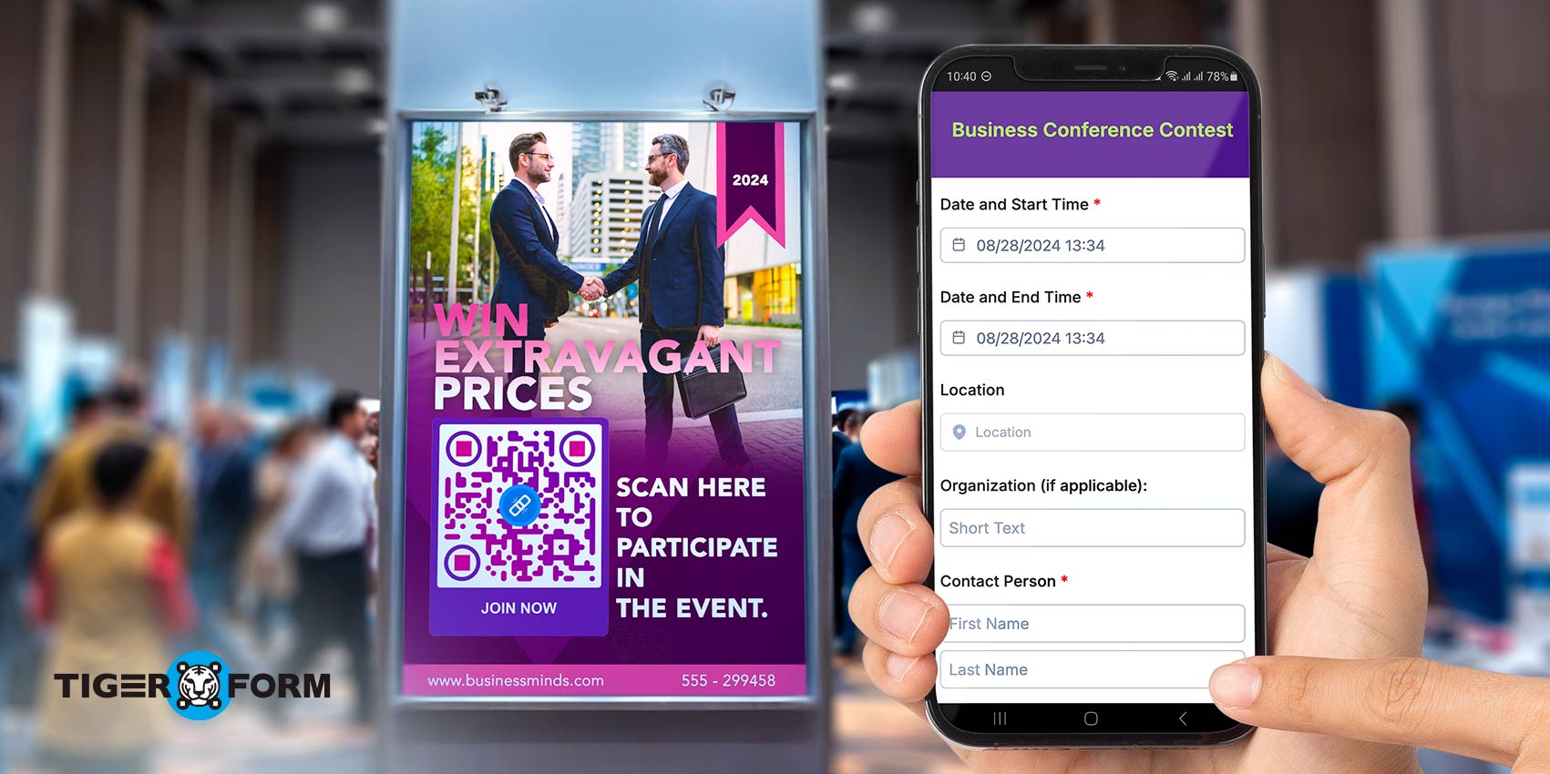 Scanning form QR code