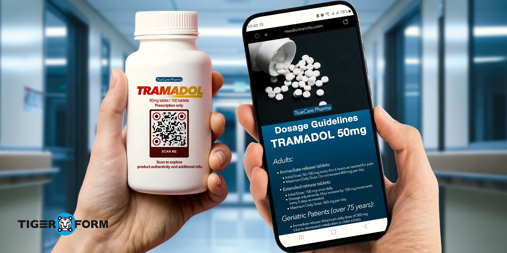 Scanning healthcare QR code