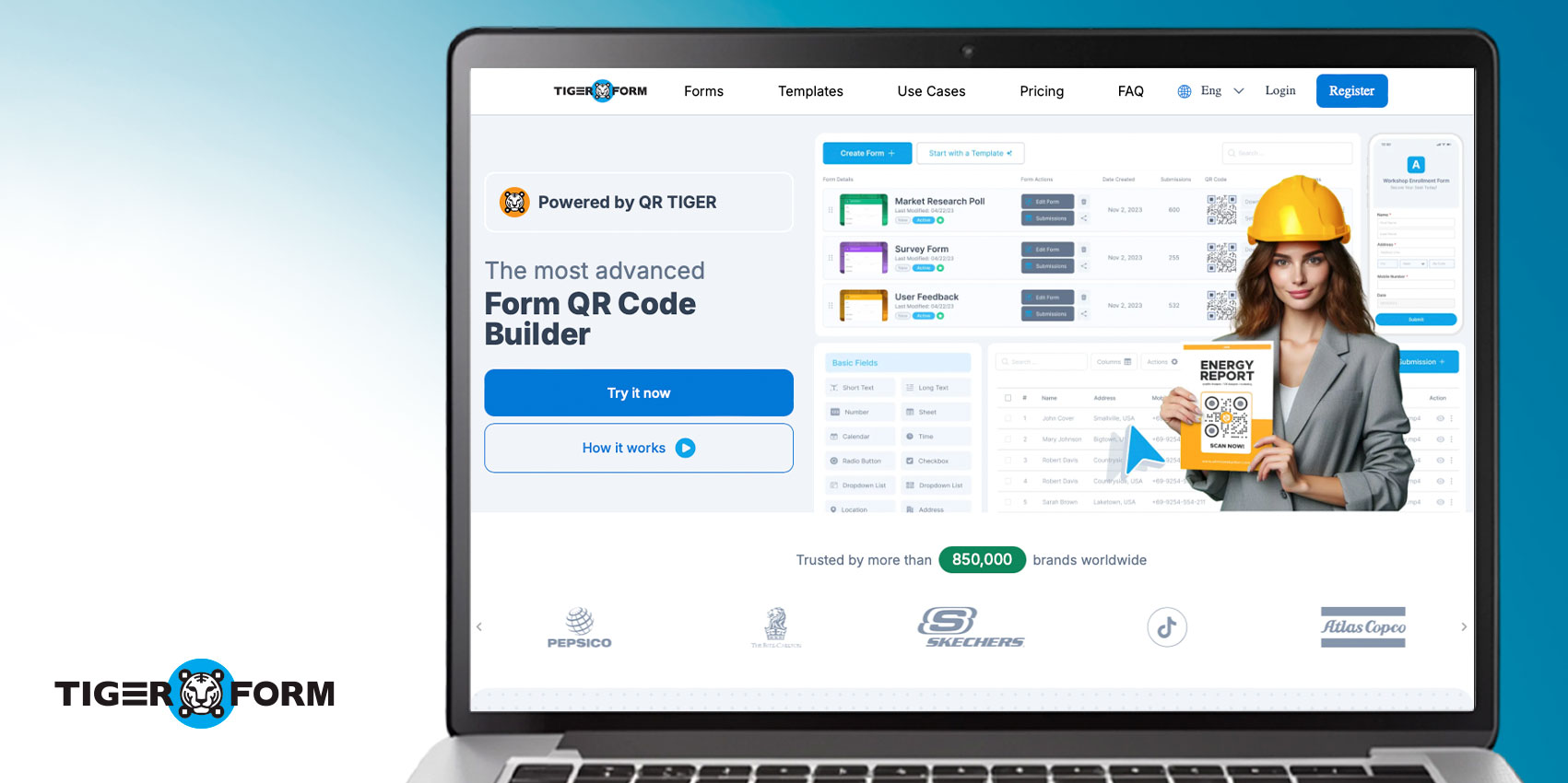 Form QR code generator