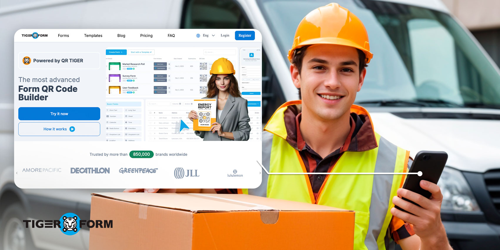 QR code form builder