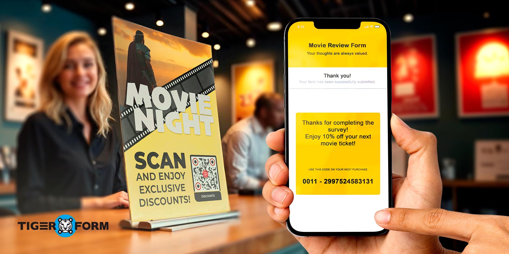 Reward for scanning QR codes