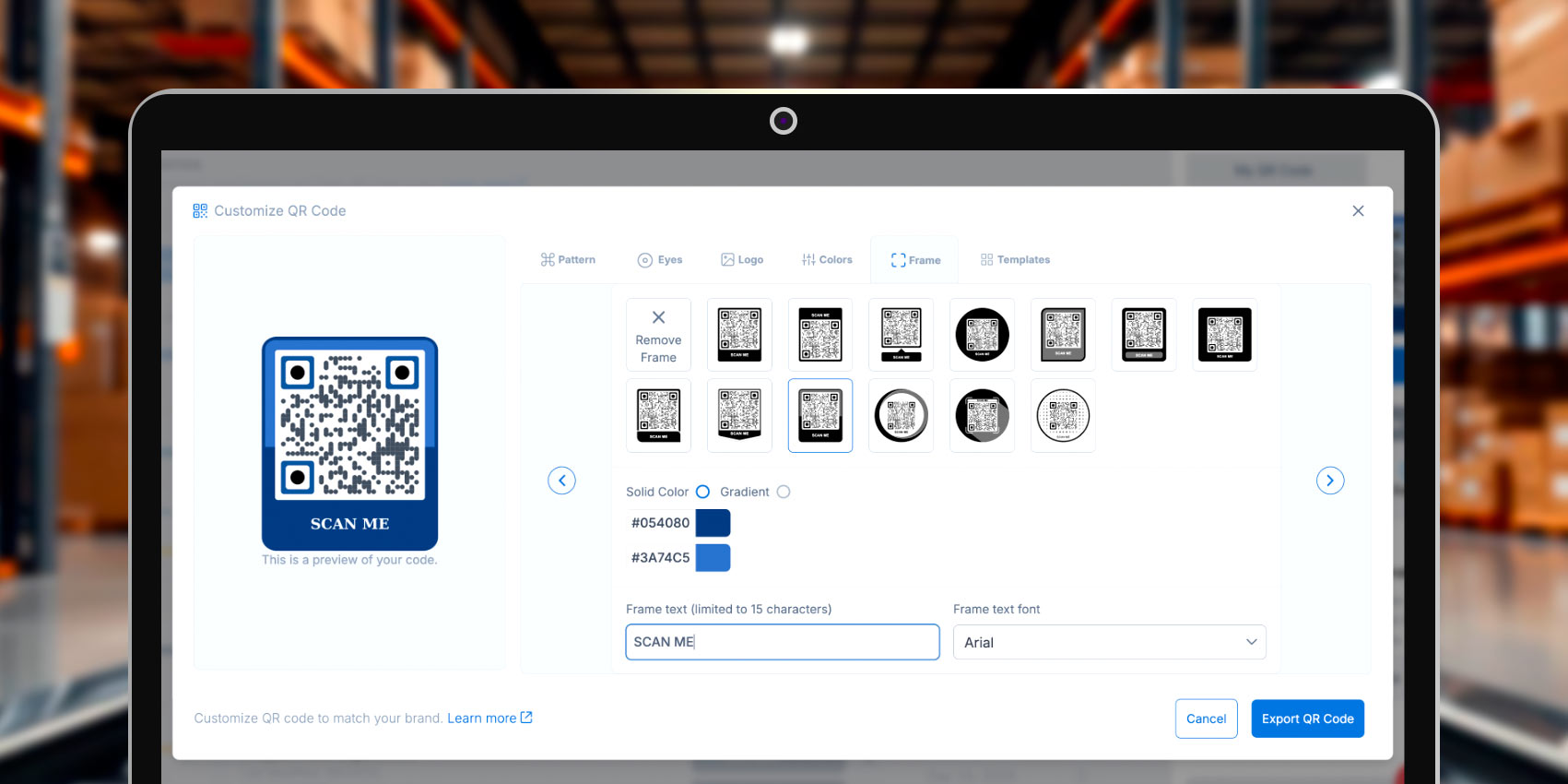 Form QR code generator