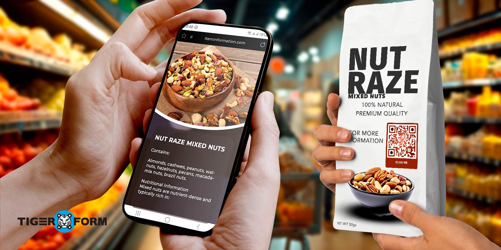 Product information QR code
