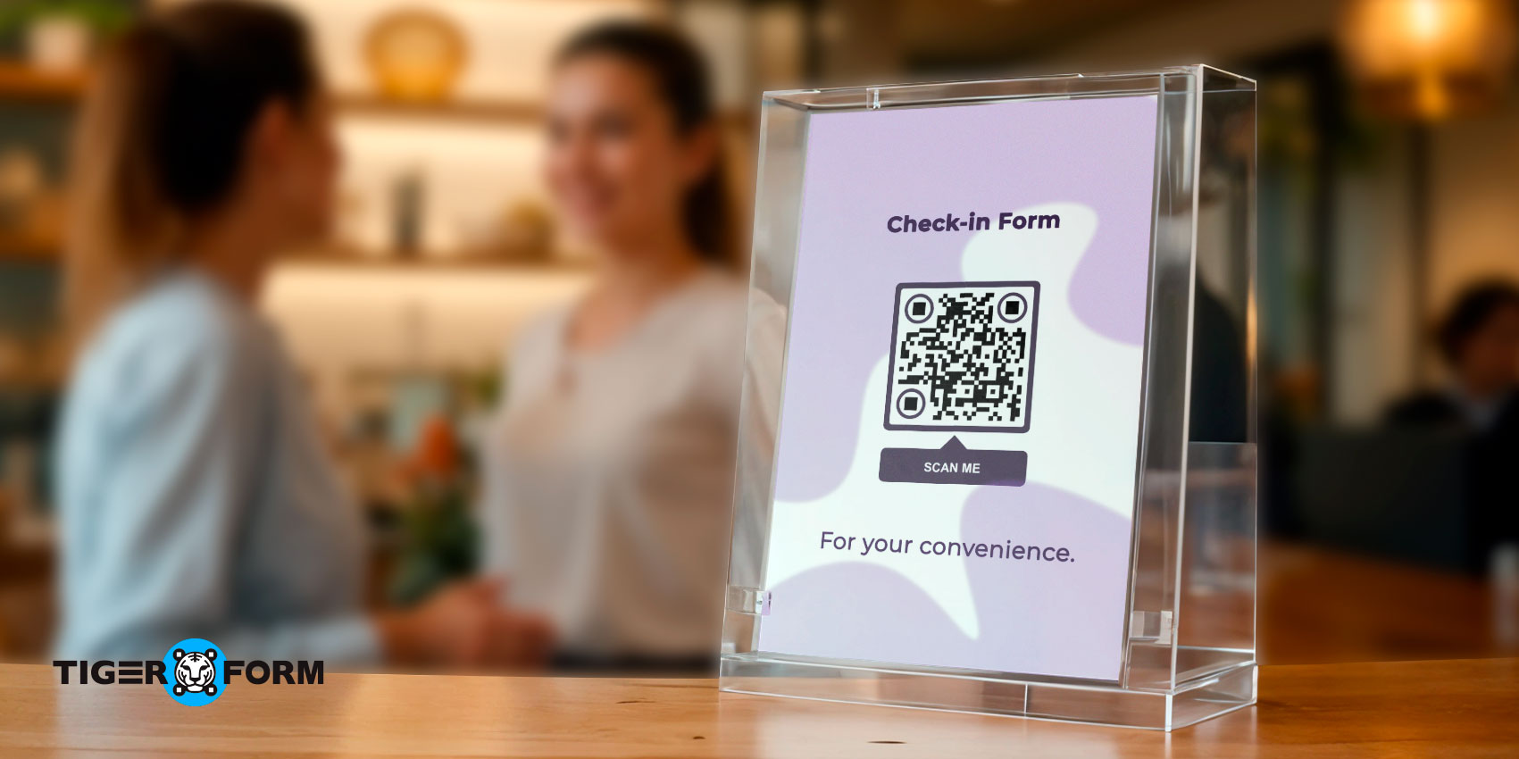 Guest check-ins with QR codes