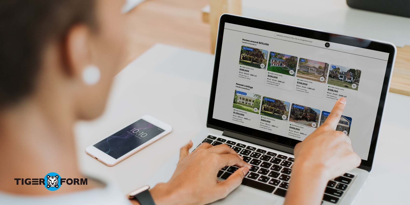 Property listing for real estate