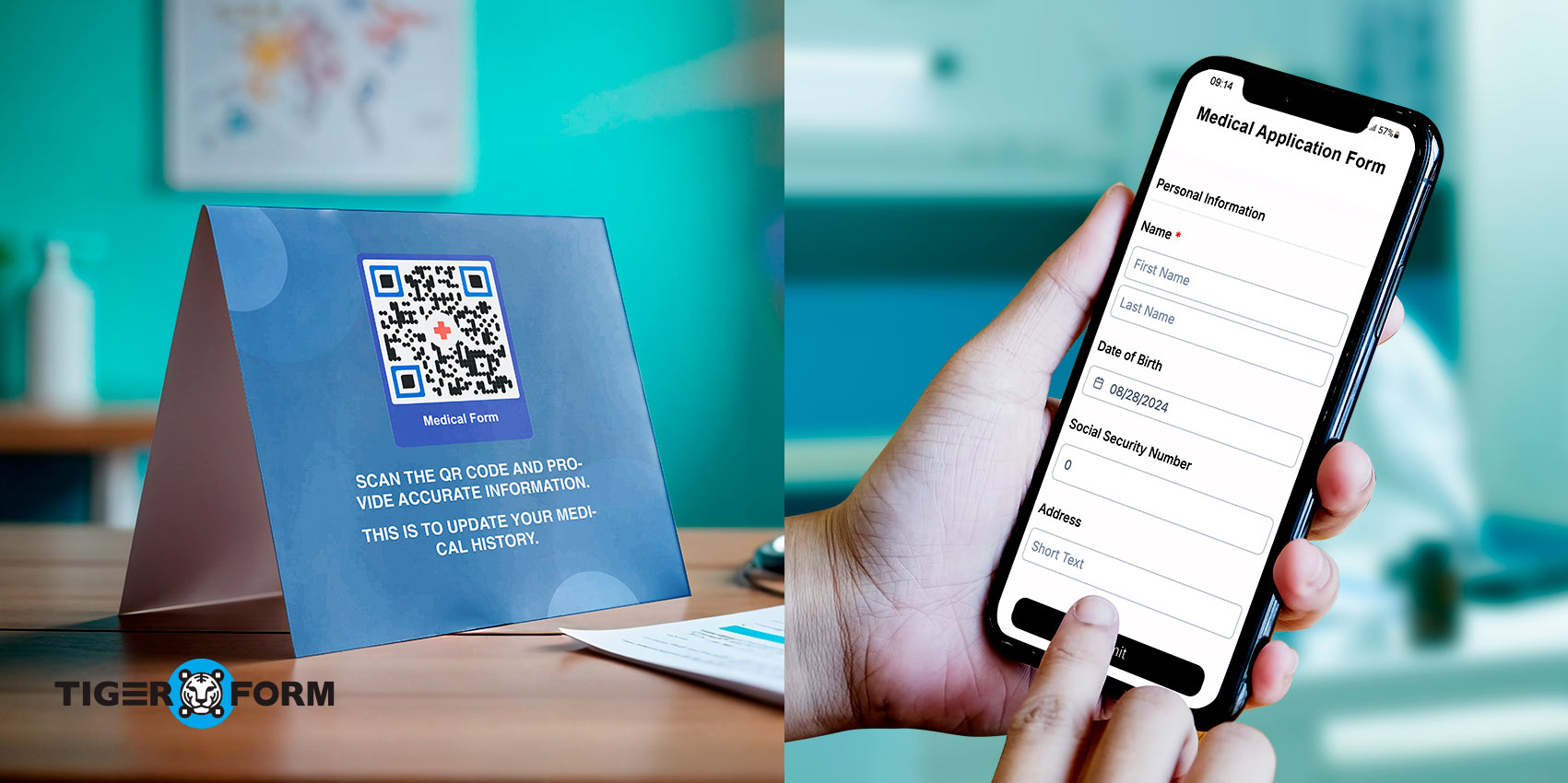 Medical history QR code