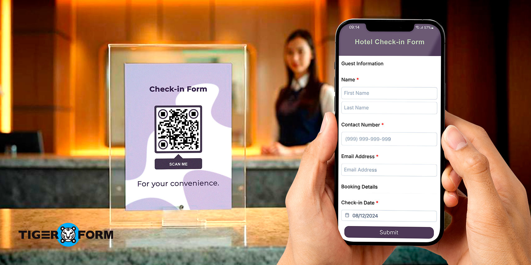 Guest check-in form scanning