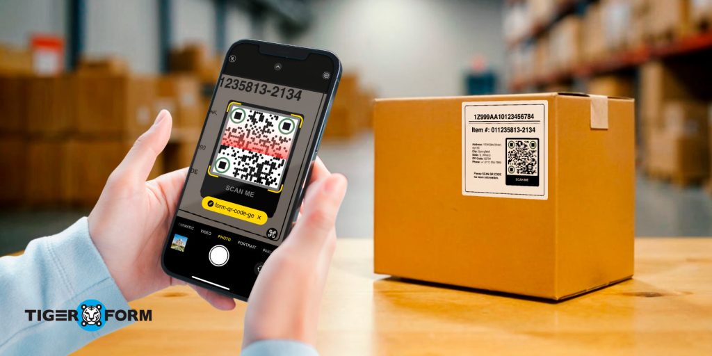 QR code for confirmation process