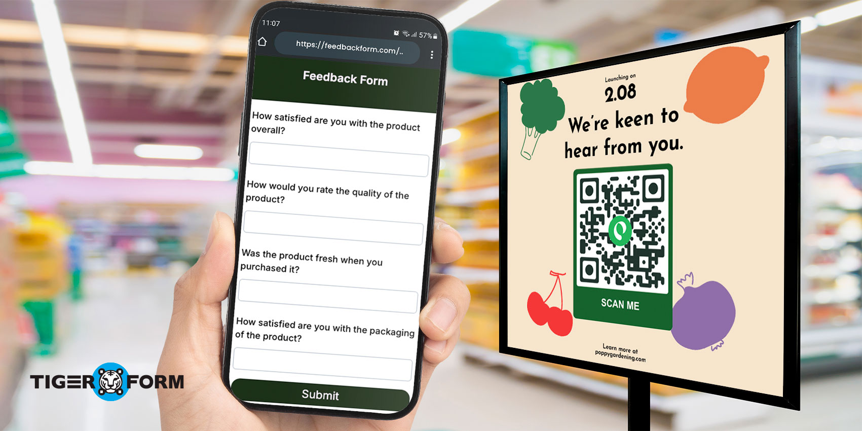 Form QR code for feedback