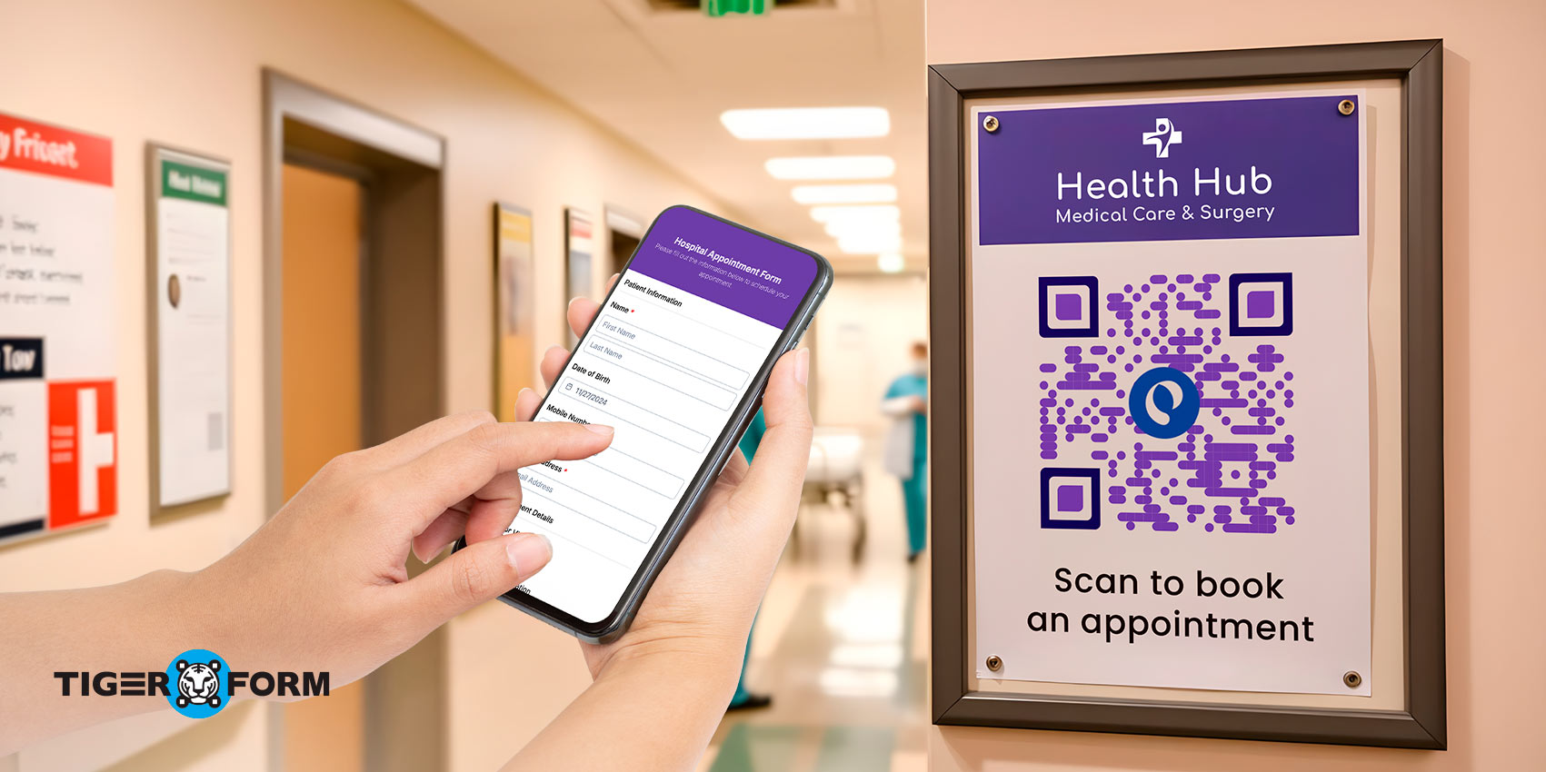 QR code form for
