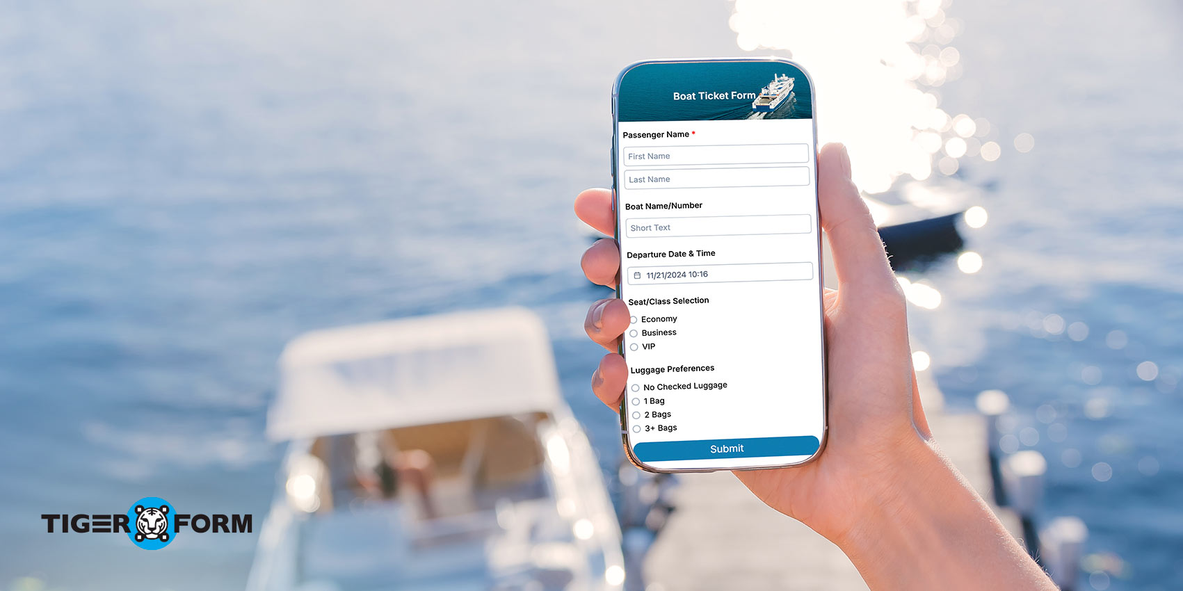 QR code ticketing form