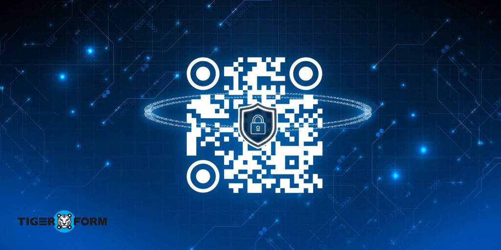Secure QR code registration form