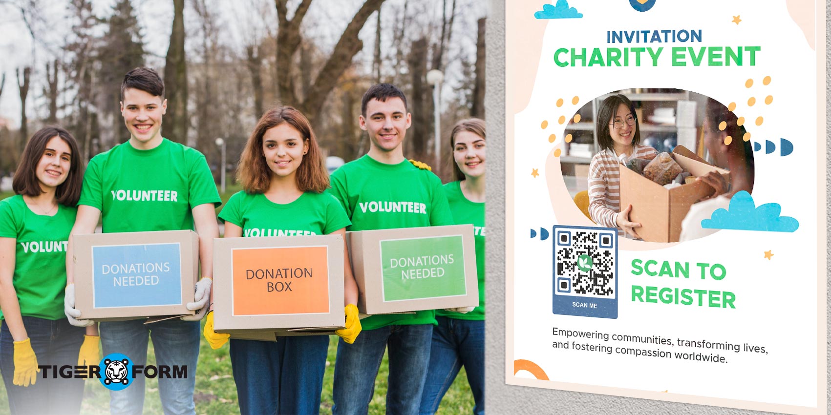 Non-profit registered student volunteers
