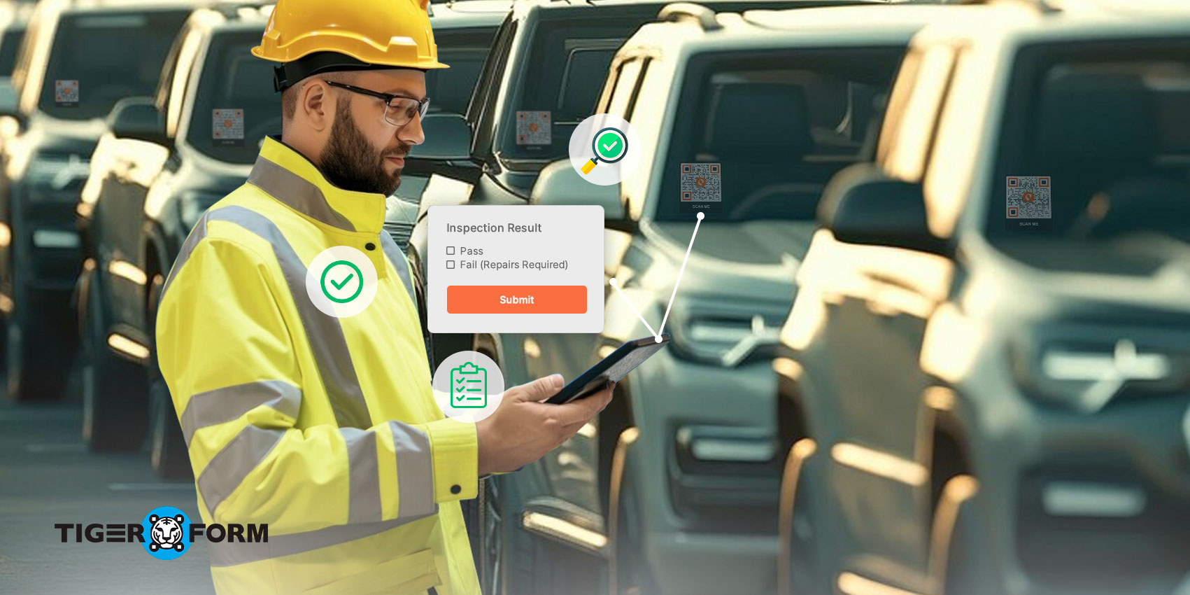 QR code form for inspection