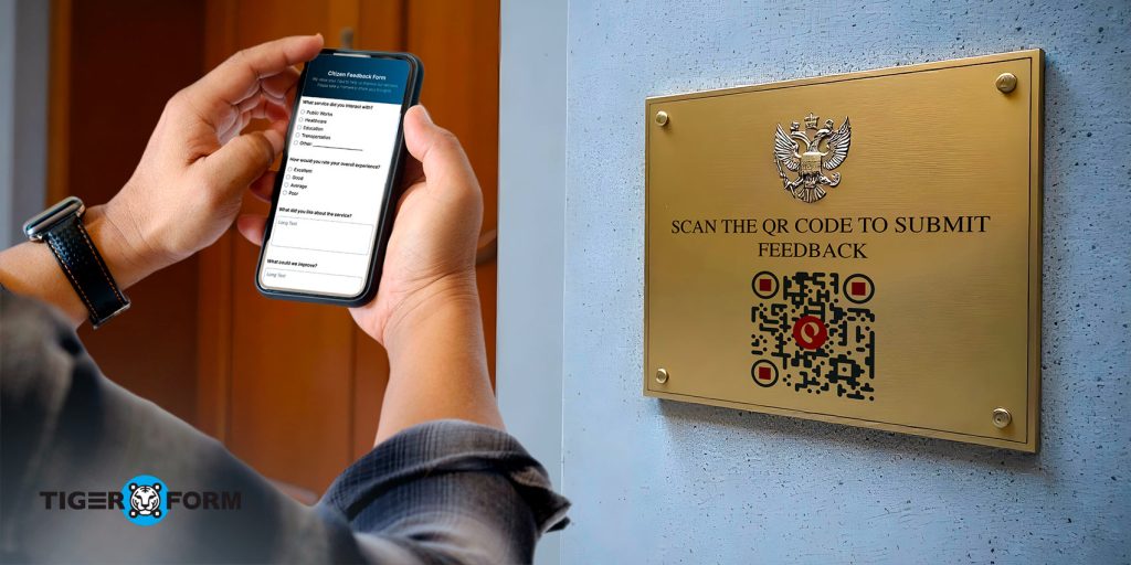 QR citizen feedback form