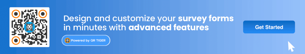 Customized survey form for businesses