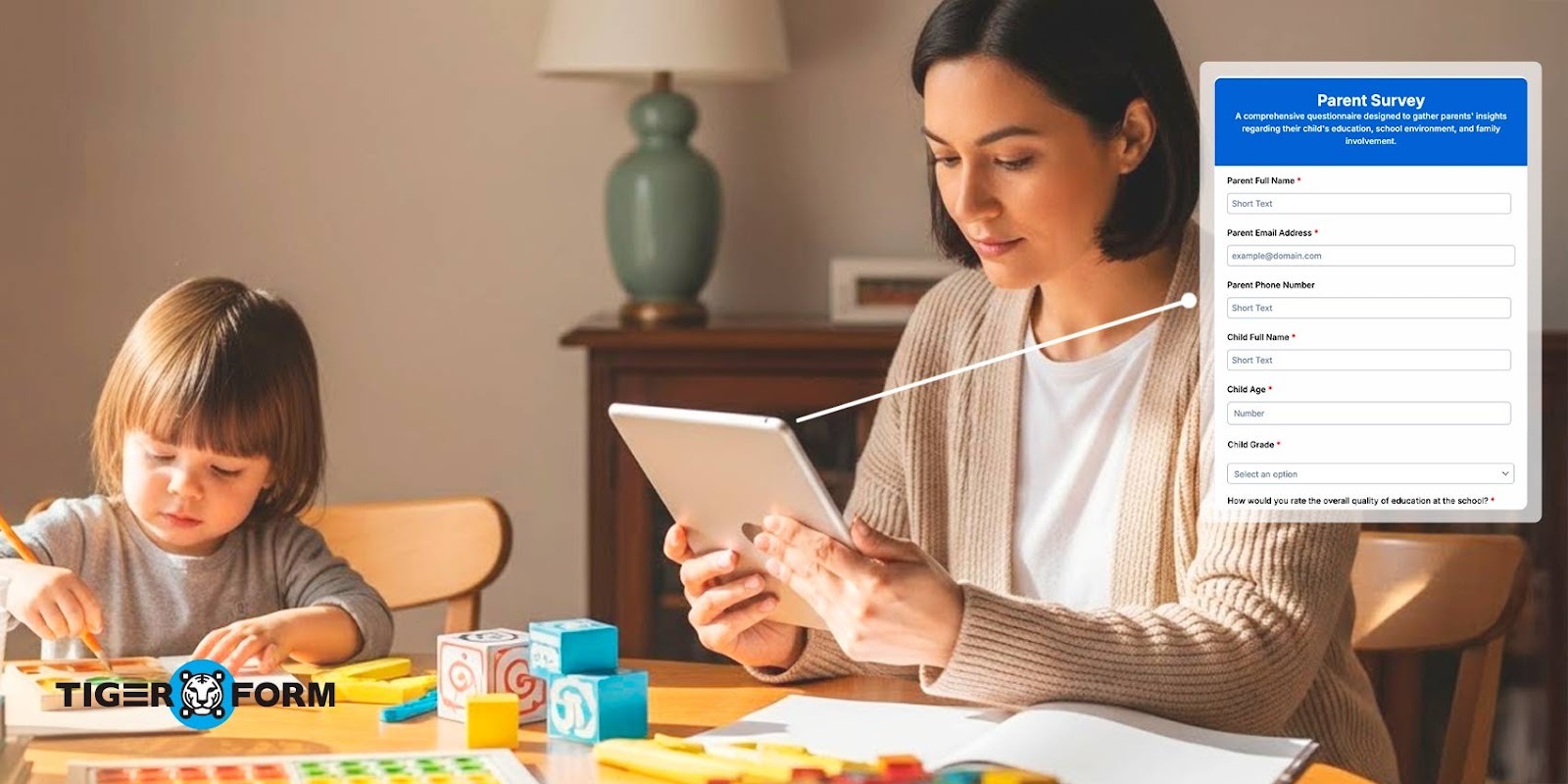 How to create a parent survey