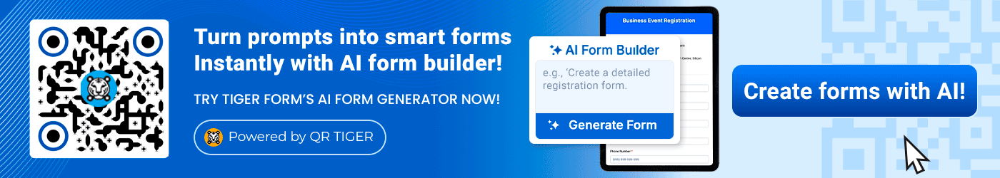 AI form builder CTA